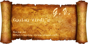 Gyulay Virág névjegykártya